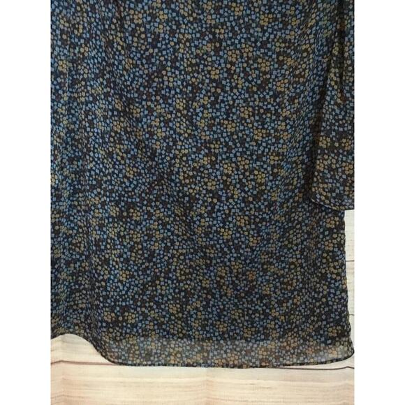 Y2k CAbi 3648 Poise Dress XL Black Sheer Floral Bell Sleve Fairy Whimsigoth $119 - Picture 11 of 15